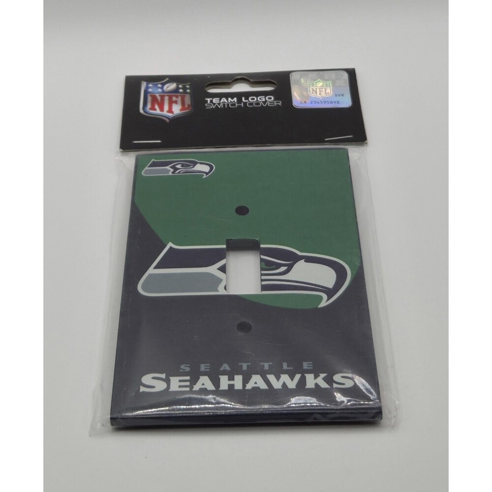 New Seattle Seahawks Single Toggle Light Switch Cover Plate NFL Team Logo NIP
